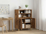 Highboard Oak Wood 60 x 36 x 110 cm Engineered Wood 8014918
