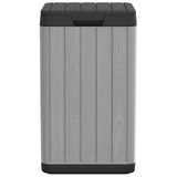 Outdoor Garbage Bin Grey 38x38x65 cm PP 364225