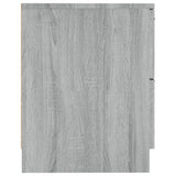 Bedside Cabinets 2 pcs Grey Sonoma Engineered Wood 817036