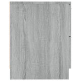 Bedside Cabinets 2 pcs Grey Sonoma Engineered Wood 817036