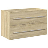 2 Piece Bathroom Furniture Set Sonoma Oak Engineered Wood 3325047