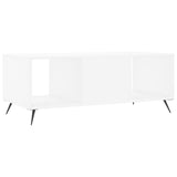 Coffee Table White 102x50x40 cm Engineered Wood 829268