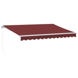 Manual Retractable Awning Burgundy 350x250 cm 3215226