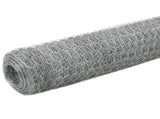 Chicken Wire Fence Galvanised Steel 25x1.5 m Silver 143325