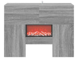 Electric Fireplace Grey Sonoma 75 x 24.5 x 75 cm 8020773