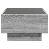 Coffee Table with LED Grey Sonoma 70x50x30 cm Engineered Wood 847516