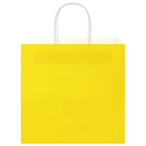 Paper Bags 250 pcs with Handles Yellow 26x17x25 cm 4101787