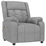 Massage Chair Light Grey Fabric 348120