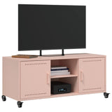 TV Cabinet Pink 100.5x39x43.5 cm Steel 846663