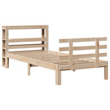 Bed Frame with Headboard without Mattress 90x200 cm 3306106