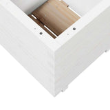 Garden Planter White 50x50x49.5 cm Solid Wood Pine 847354