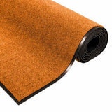 Doormat Other Orange and Black 120 x 250 cm Polyamide and PVC 4100745