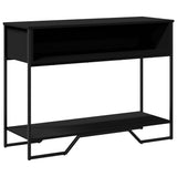 ZNTS Console Table Black 100x35x74.5 cm Engineered Wood 848529