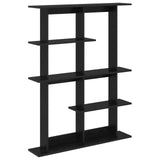 Wall Shelving Unit Black 102 x 20 x 130 cm Engineered Wood 8012053