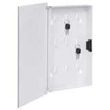 Key Box with Magnetic Board White 30x20x4 cm 322778