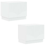TV Cabinet White Engineered Wood 897335