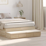Bed Drawers Sonoma Oak 120 x 36.5 x 16.5 cm Engineered Wood 866941