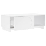 Coffee Table White 95 x 50.5 x 35 cm Engineered Wood 8011441