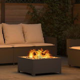 Fire Pit Black 60 x 60 x 30 cm Steel 858962