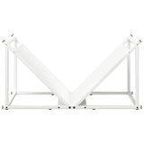 Firewood Rack White 70x43x34.5 cm Cold-rolled steel 864174