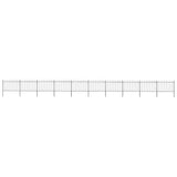 Garden Fence Steel Sturdy Rectangular Modern 277629