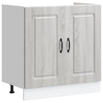 Kitchen Cabinet with Door Kalmar 2 pcs Grey 80 x 46 x 81.5 cm 3315007