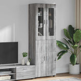 Highboard FLORIN Grey Sonoma 60 x 35 x 182 cm Engineered Wood 3397920