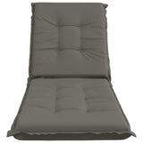 Sunlounger Cushion GEMERT 100% Polyester Grey 190 x 50 x 9 cm 947350