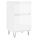 Sideboards 2 pcs High Gloss White 40x35x70 cm Engineered Wood 831153