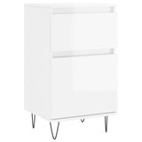 Sideboards 2 pcs High Gloss White 40x35x70 cm Engineered Wood 831153