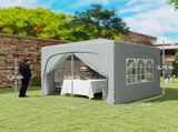 3 x 3m Pop-Up Gazebo Shelter, with Accessories - Light Grey T3398P328389