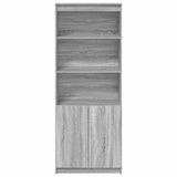 Highboard Grey Sonoma 70x35x180 cm Engineered Wood 3328476