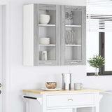 Hanging Cabinet Grey Sonoma 40 x 31 x 80 cm Engineered Wood 884308