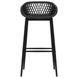 ZNTS 7 Piece Bar Set White and Black 3057417