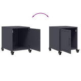 Bedside Cabinets 2 pcs Anthracite 36x39x43.5 cm Steel 846619