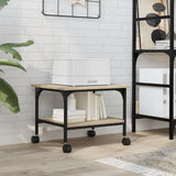 Printer Stand 2-Tier Sonoma Oak 50x40x38 cm Engineered Wood 842282