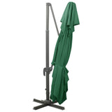 Cantilever Garden Parasol with Double Top Green 400x300 cm 312371