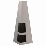 Fire Pit Brown 35 x 35 x 100 cm Weather Steel 858947
