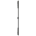 ZNTS Wall Headboard Black 159.5x3x110 cm Solid Wood Pine 824952