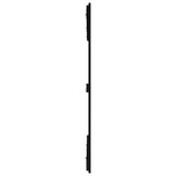 ZNTS Wall Headboard Black 159.5x3x110 cm Solid Wood Pine 824952