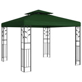 Gazebo 3 x 3 x 2.68 m Green Polyester and Steel 42030526