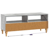 LED TV Cabinet Concrete Grey Engineered Wood 896328