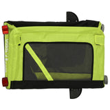 Pet Bike Trailer Green and Black Oxford Fabric and Iron 93913