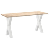 Dining Table Legs X-Shaped 2 pcs White 60x cm Steel 4012973