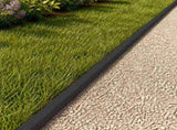 Garden Cover Profile 20 pcs 100 x 5 x 5 cm Steel Black 8012992