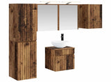 Bathroom Cabinet Set 5 pcs Old Wood Engineered Wood 3407349