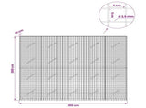 Gabion with 3.5 mm Wire and 5x5 cm Mesh 250x10x200 cm 3462095