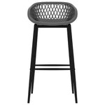 Bar Chairs 4 pcs Grey 248163
