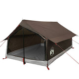 Camping Tent 2-Person Brown Waterproof 4009622