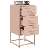Bedside Cabinet Pink 36x39x78 cm Steel 846580